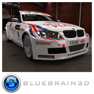 3D Model of 2009 WTCC - fia World Touring Championship Car - 3D Render 0